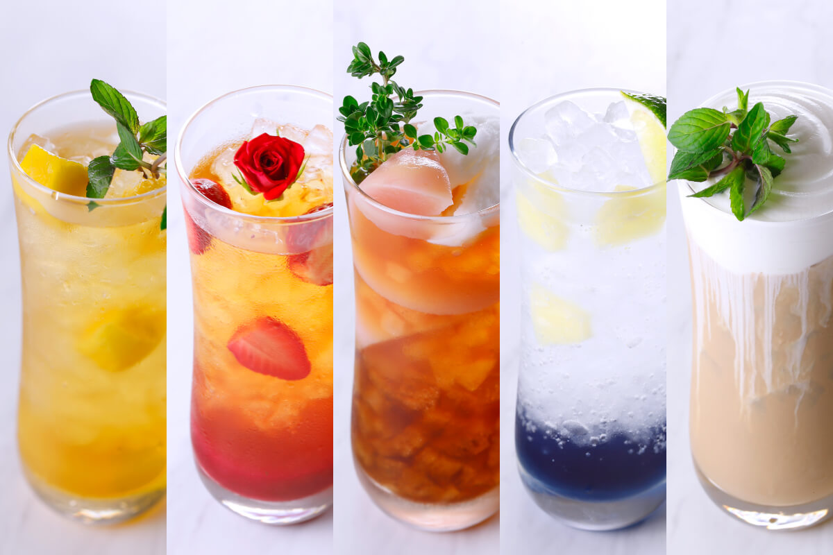 ［Sir Thomas LIPTON］6月10日「アイスティーの日」より夏のフェア開始。初夏から晩夏へ、移り変わる季節を楽しむ限定アイスティー5種類を2期に分けて提供