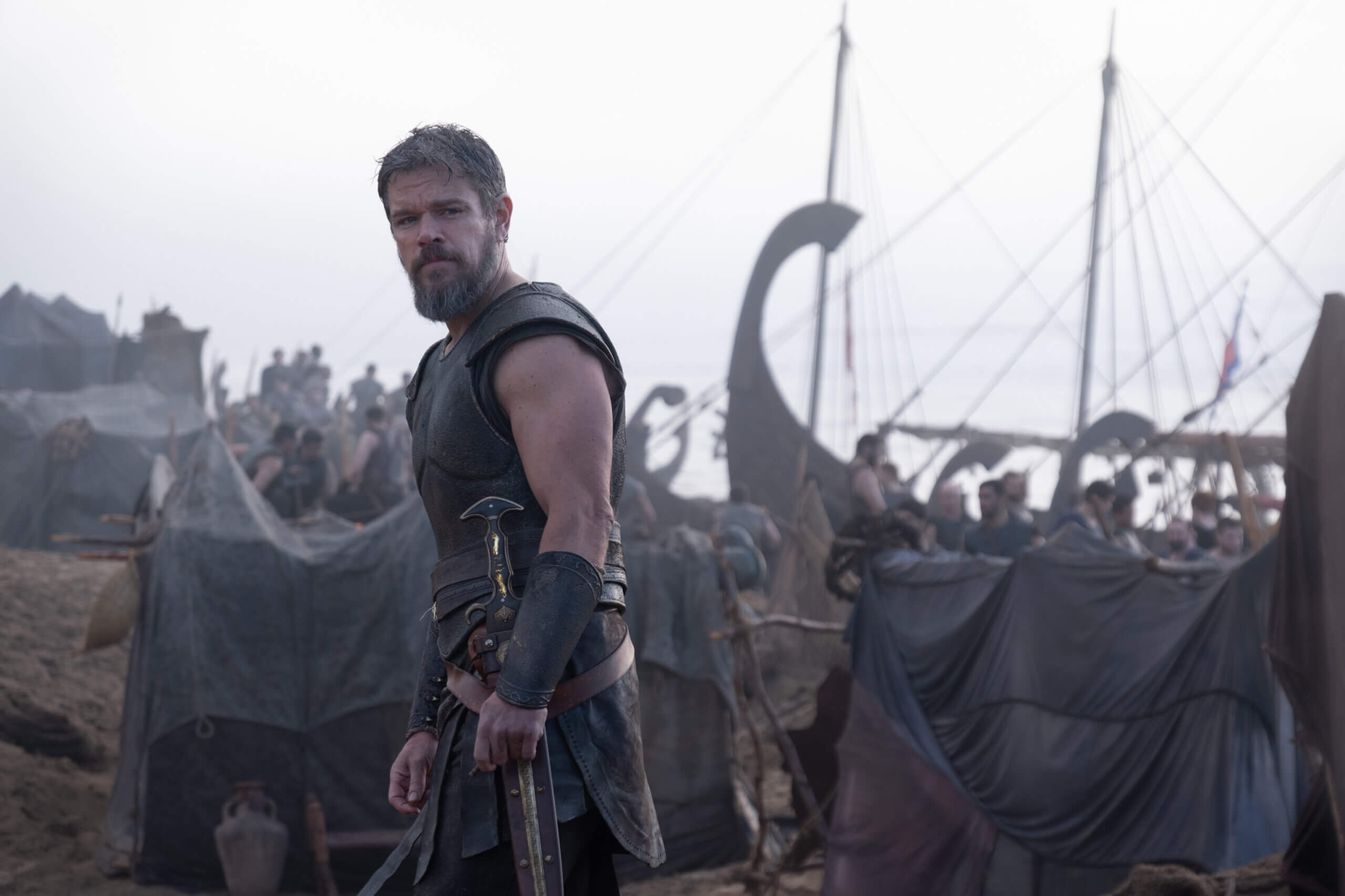Matt Damon is Odysseus in THE ODYSSEY, written, produced, and directed by Christopher Nolan.