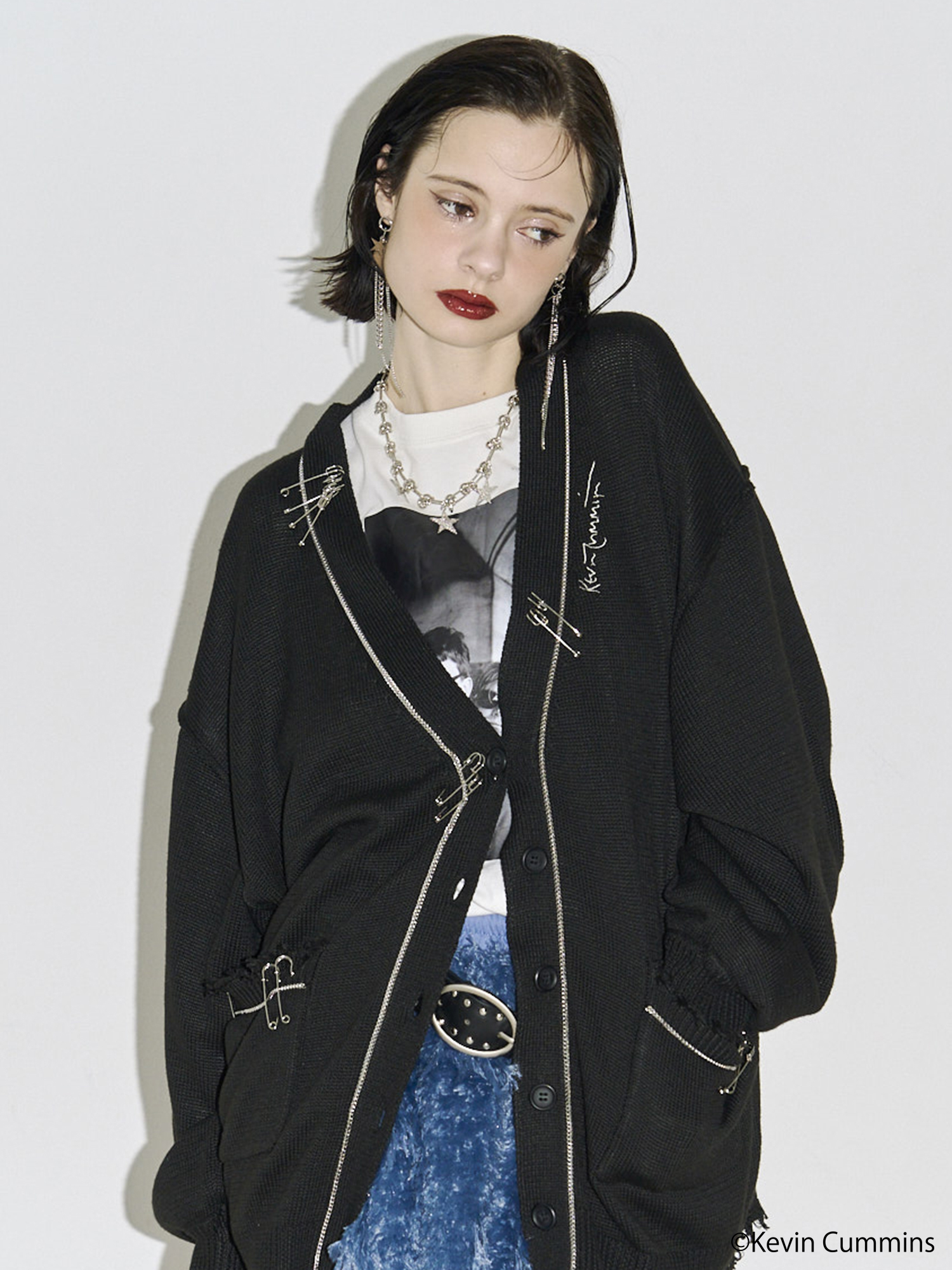 【KevinCummins×PosTokyo】ニットカーディガン：11,000円