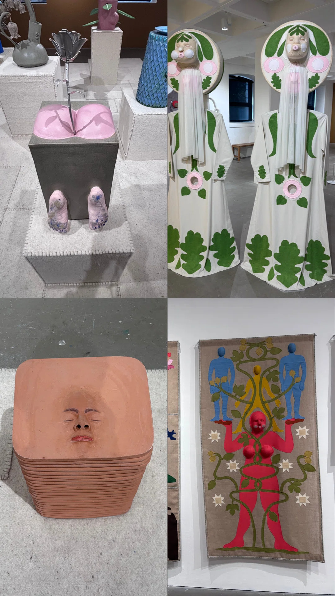 多彩な素材と音・香りが組み合わさった展示室