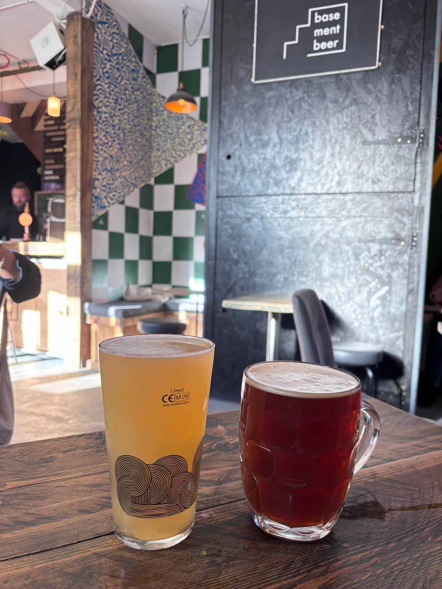 立ち寄ったバーでのビール