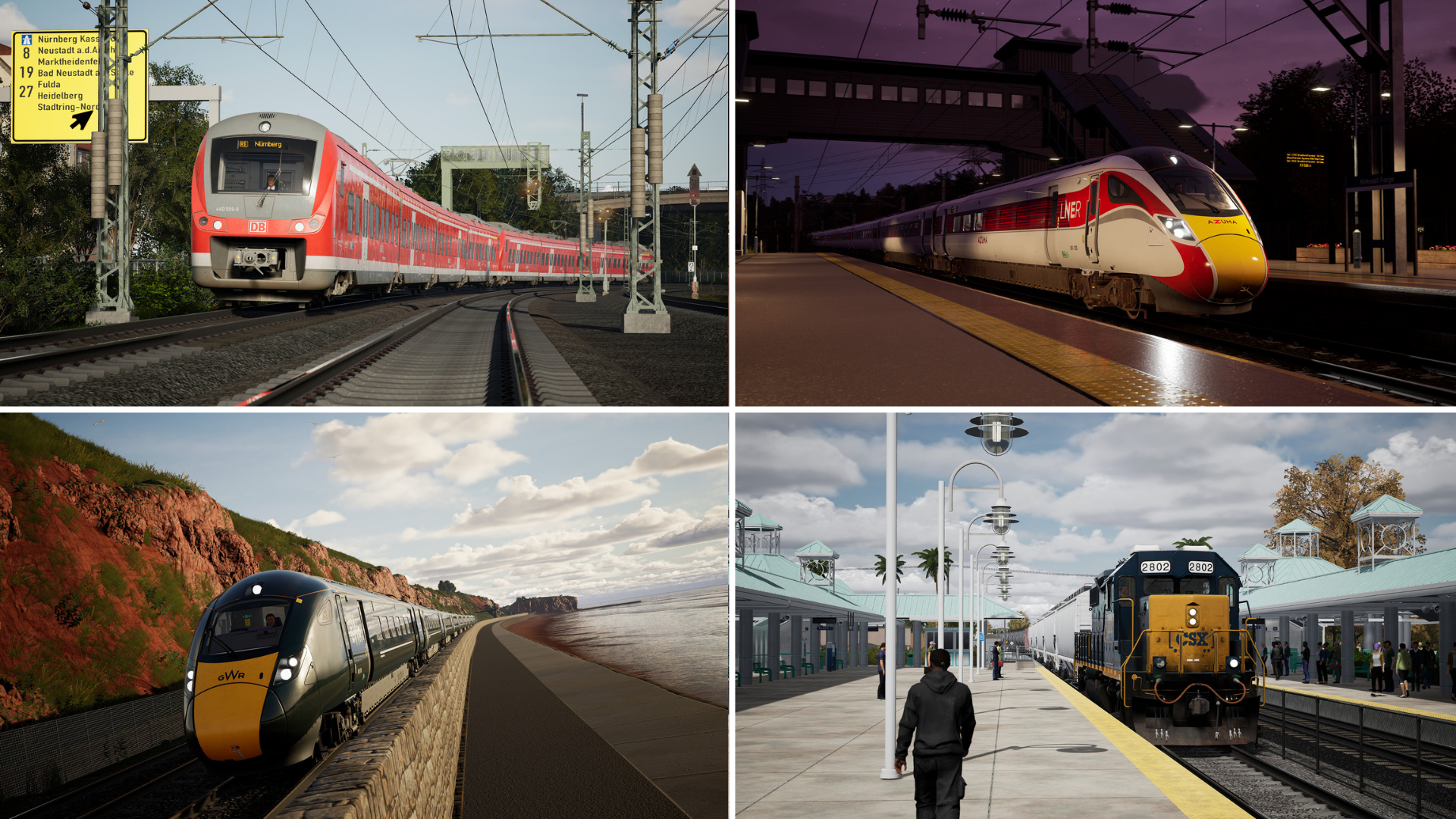 Train Sim World 7に収録される車両の走行風景