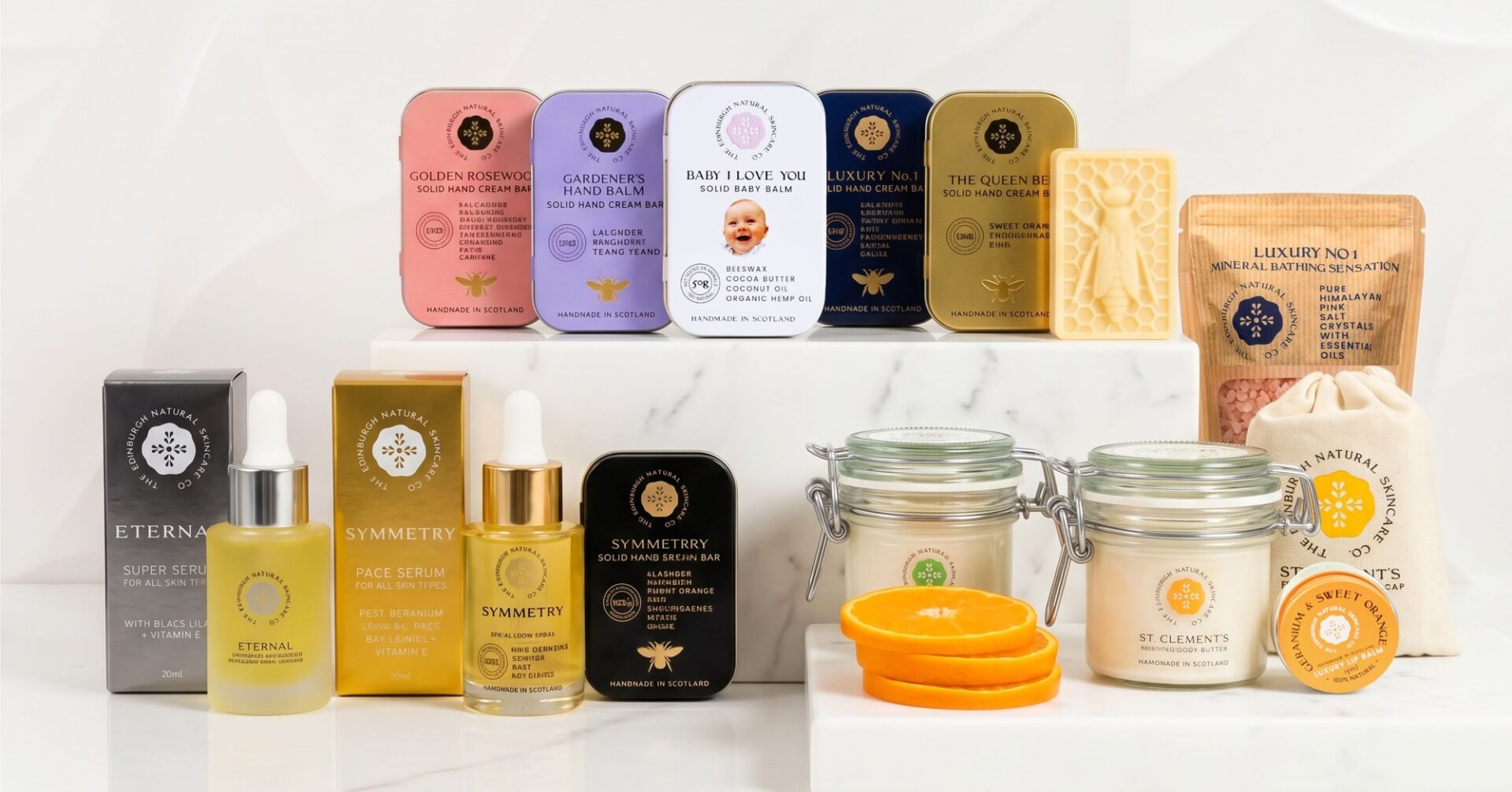 THE EDINBURGH NATURAL SKINCARE CO.のラインナップ